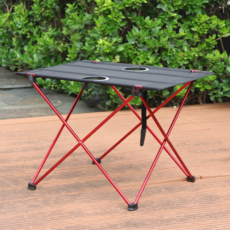 Rynx | 8249 Outdoor Ultra Light Aluminum Folding Table Small Portable Picnic Table(Orange)
