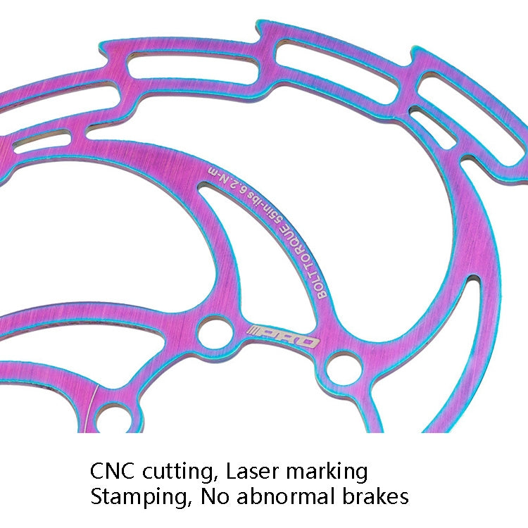 Rynx | IIIPRO Bike Disc Mountain Bike Hollow Disc Dish Six Nail Brake Pad, Style: 203mm
