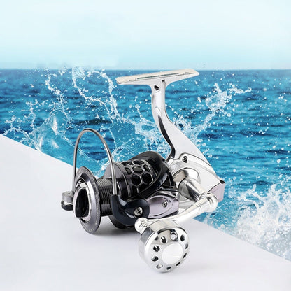 Rynx | 13-Axis Anti-Seawater Fishing Wheel Full Metal Spinning Wheel Iron Board Ship Fishing Wheel, Specification: 6000 Type