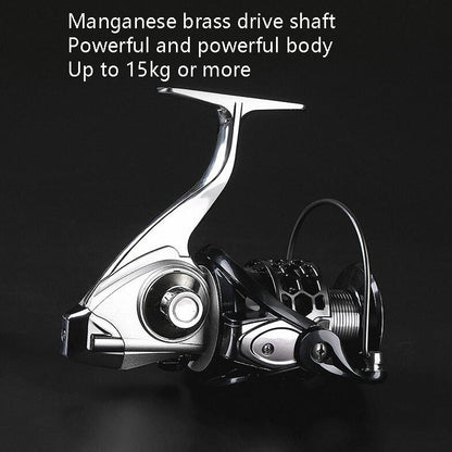 Rynx | 13-Axis Anti-Seawater Fishing Wheel Full Metal Spinning Wheel Iron Board Ship Fishing Wheel, Specification: 6000 Type