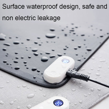 Rynx | Intelligent digital display timing heating mouse pad office desktop electric heating mat, CN plug, Style: Black 80x33cm