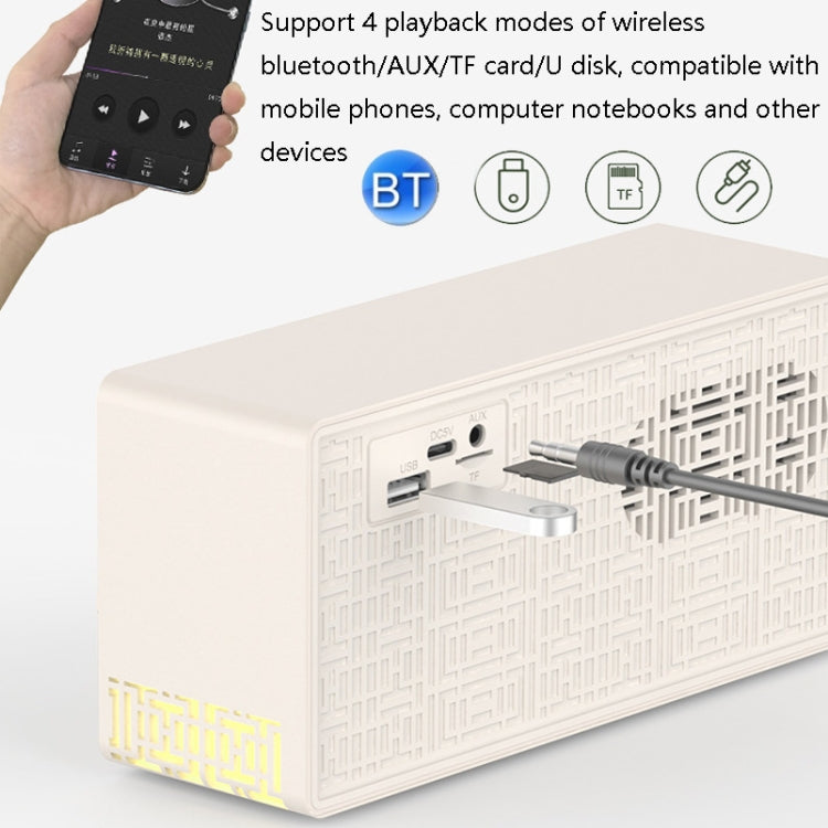 RYNX | Manovo V1 Desktop White Noise Sleep Aid Speaker Home Alarm Clock Bluetooth Speaker(Gold)