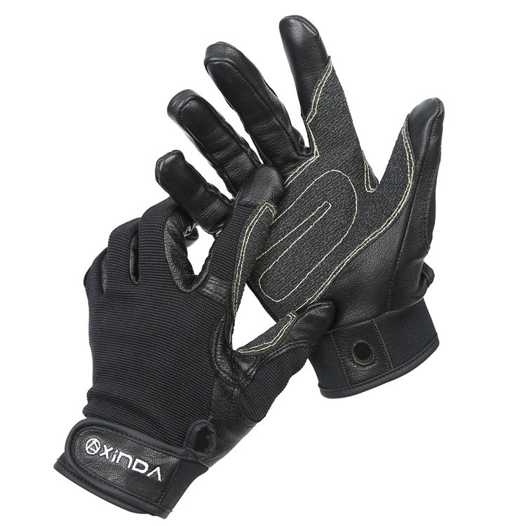 Rynx | XINDA H-ST01 Outdoor Rope Drop Gloves Fitness Training Rope Drop Cave SRT Downhill Gloves, Size: XL