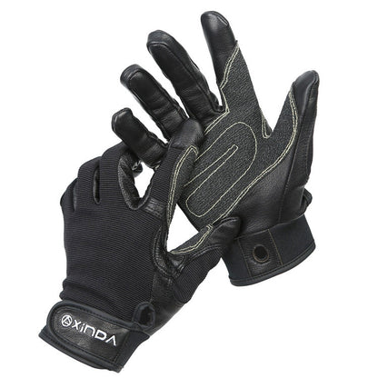 Rynx | XINDA H-ST01 Outdoor Rope Drop Gloves Fitness Training Rope Drop Cave SRT Downhill Gloves, Size: XL