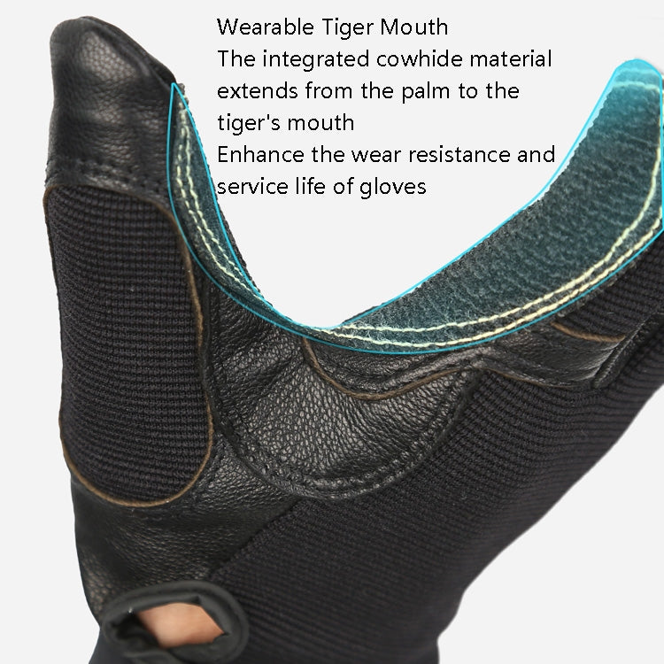 Rynx | XINDA H-ST01 Outdoor Rope Drop Gloves Fitness Training Rope Drop Cave SRT Downhill Gloves, Size: XL