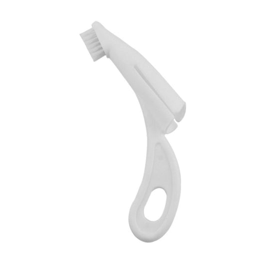 Pet Finger Toothbrush Cat and Dog Oral Cleaning Tool Soft Brush (White)