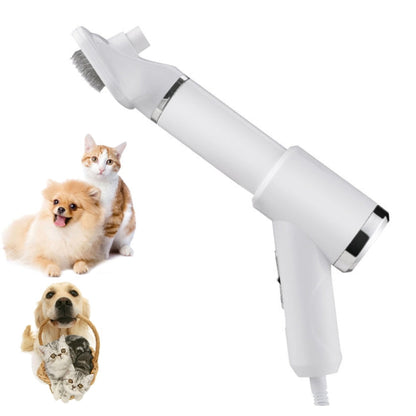 Pet Electric Brush Cat and Dog Brushes Cleaning Hair Dryer, Specification: US Plug (3rd Generation 866 White)