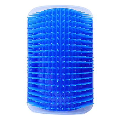Pet Cat Corner Rubbing Hair Massage Brush (Blue)