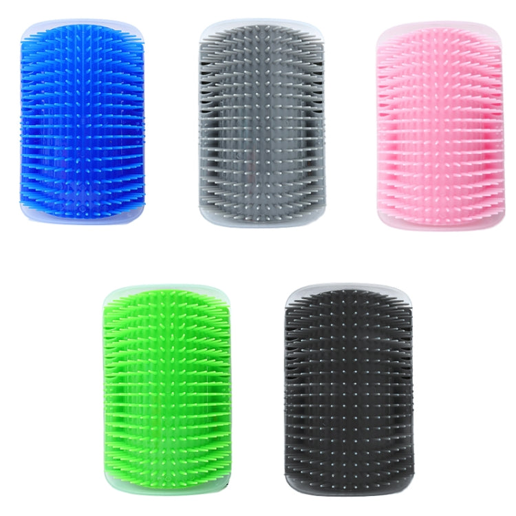 Pet Cat Corner Rubbing Hair Massage Brush (Blue)