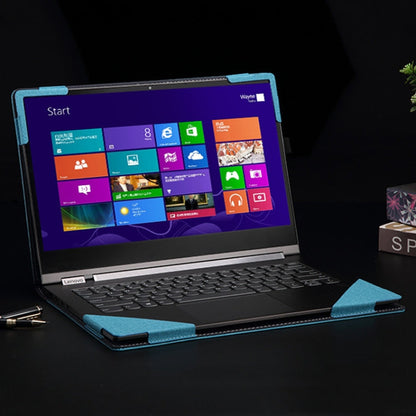 Rynx | 13.9 inch PU leather laptop sleeve for Lenovo Yoga 5 Pro / Yoga 910 (Blue)