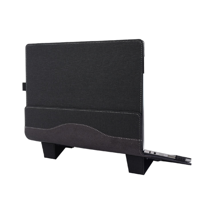 Rynx | Multifunctional PU Leather Laptop Bag with Stand Function, Color: 13.3 Inch Black
