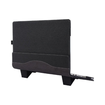 Rynx | Multifunctional PU Leather Laptop Bag with Stand Function, Color: 13.3 Inch Black