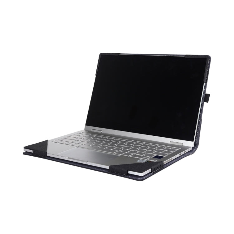 Rynx | Multifunctional PU Leather Laptop Bag with Stand Function, Color: 13.3 Inch Black