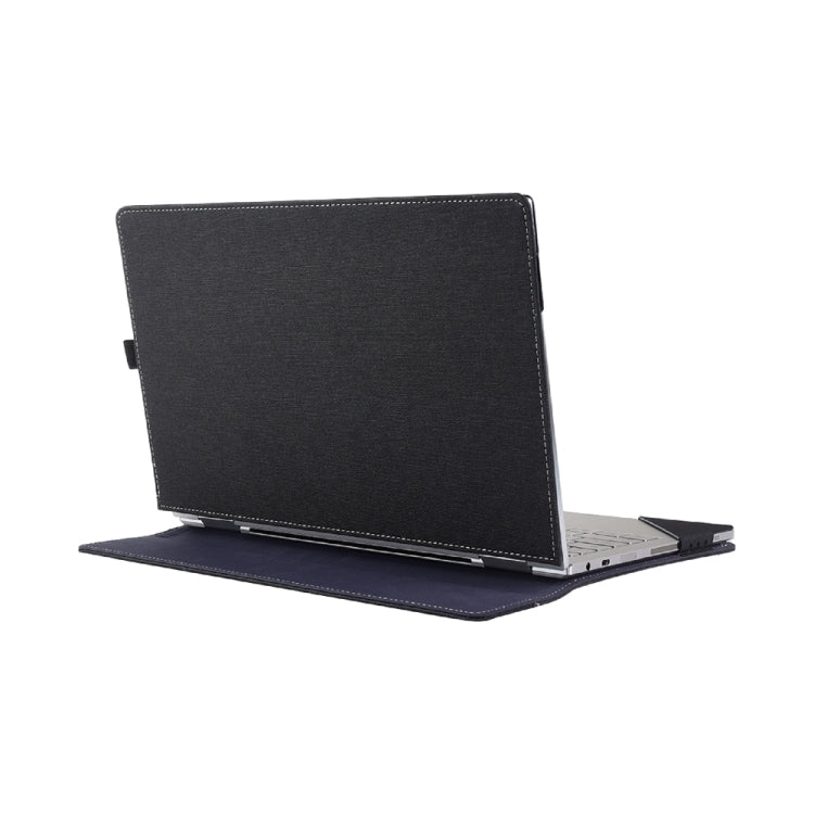 Rynx | Multifunctional PU Leather Laptop Bag with Stand Function, Color: 13.3 Inch Black