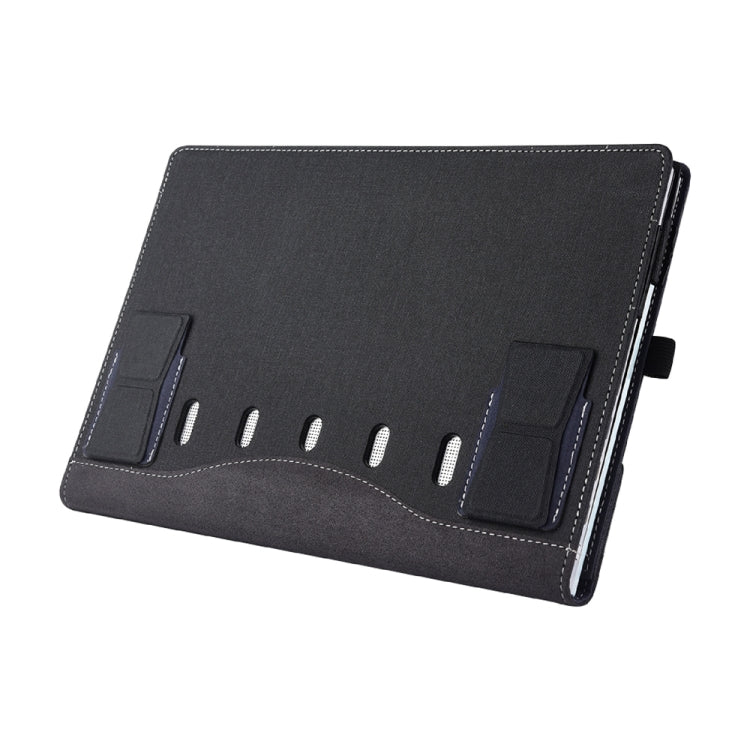Rynx | Multifunctional PU Leather Laptop Bag with Stand Function, Color: 13.3 Inch Black