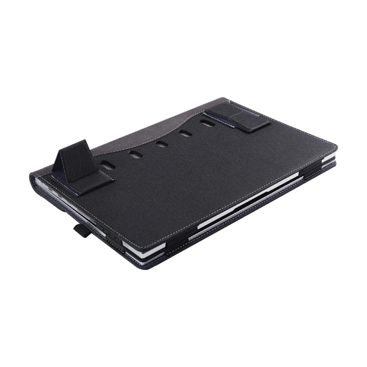 Rynx | Multifunctional PU Leather Laptop Bag with Stand Function, Color: 13.3 Inch Black