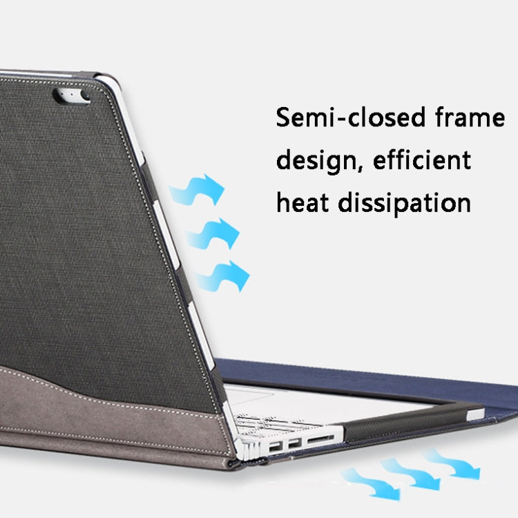 Rynx | PU leather laptop case for Microsoft Surface Book 3 13.5 inches (Gentleman Gray)
