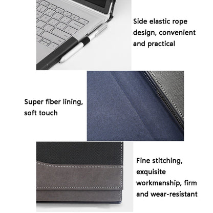 Rynx | PU leather laptop case for Microsoft Surface Book 3 13.5 inches (Gentleman Gray)