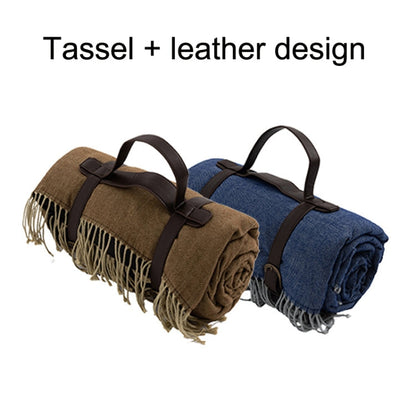 Rynx | FWP Waterproof Thick Tassel Picnic Mat, Size: 200x150cm(Coffee)