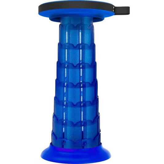 Rynx | Outdoor Portable Lotus Heightened Folding Telescopic Stool(Blue)