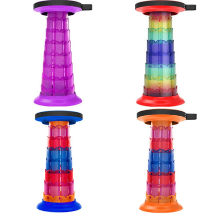 Rynx | Outdoor Portable Lotus Heightened Folding Telescopic Stool(Shining Blue)