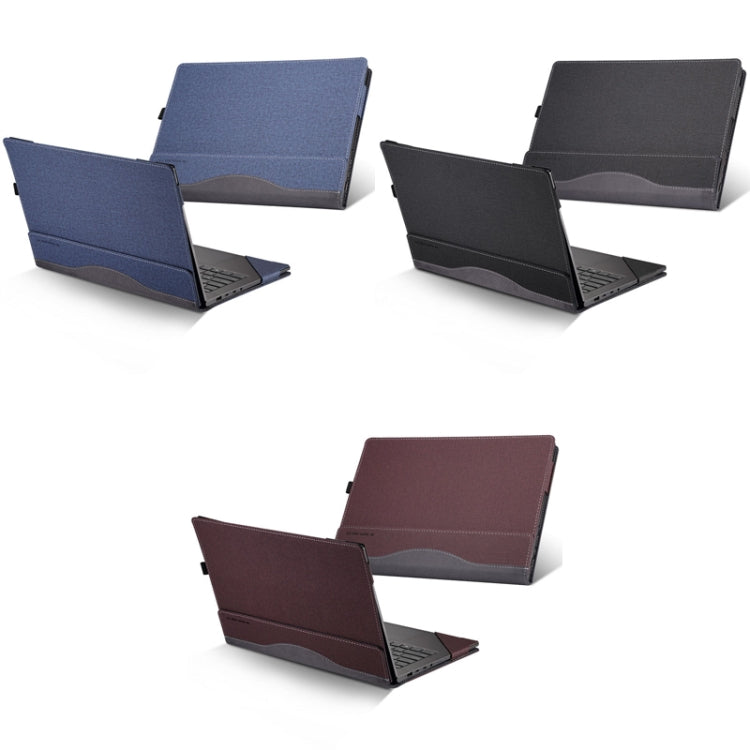 Rynx | Laptop PU Leather Protective Case for Lenovo Yoga 520-14 (Dark Gray)