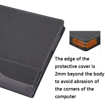 Rynx | PU leather laptop case for HP Spectre X360 15-EB 15.6 (Black)