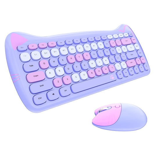 Rynx | MOFii 2.4GHz 84 Keys Wireless Keyboard and Mouse Set (Purple)