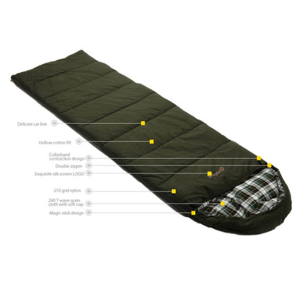 Rynx | CHANODUG FX-8309 Camping Warm Envelop Style Sleeping Bag(Green)