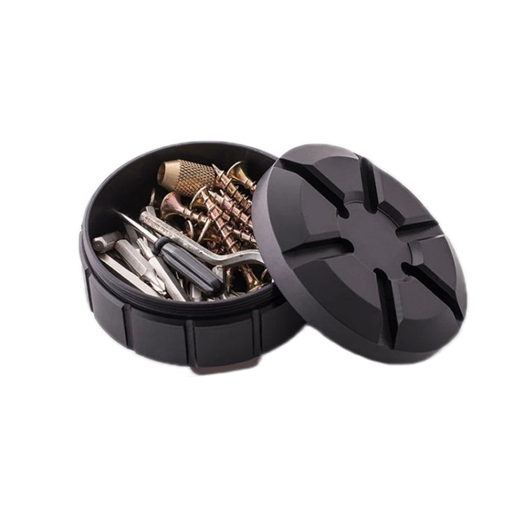 Rynx | Outdoor Portable Stainless Steel First Aid Pill Storage Box(Black)