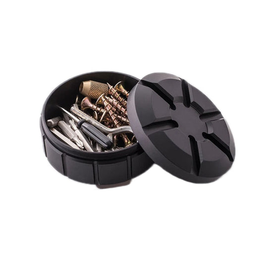 Rynx | Outdoor Portable Stainless Steel First Aid Pill Storage Box(Black)
