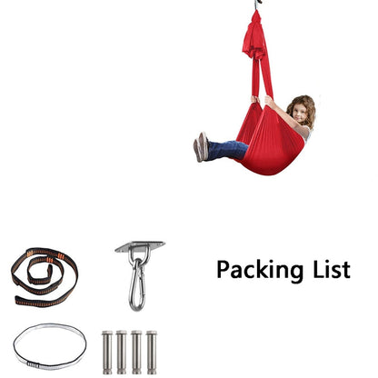 Rynx | Kids Elastic Hammock Indoor Outdoor Swing, Size: 1.5x2.8m (Sky Blue)