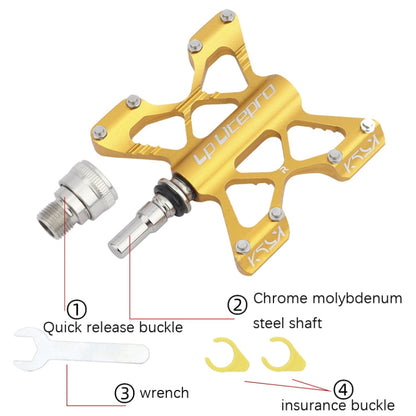 Rynx | LP LitePro K5 Folding Bkie Aluminum Alloy Bearin Pedals(Black)