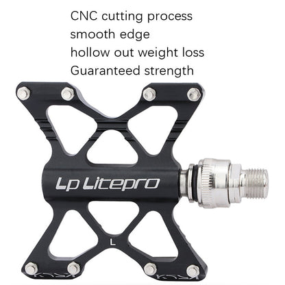Rynx | LP LitePro K5 Folding Bkie Aluminum Alloy Bearin Pedals(Black)