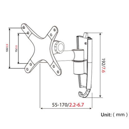 Rynx | Gibbon Mounts L03 Aluminum Alloy Quick Release Monitor Wall Mount (Silver Gray)