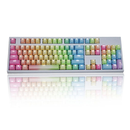 Rynx | 104 Keys Translucent Dip-dyed Keycaps (Rainbow Dip)