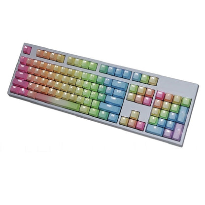Rynx | 104 Keys Translucent Dip-dyed Keycaps (Rainbow Dip)