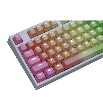 Rynx | 104 Keys Translucent Dip-dyed Keycaps (Rainbow Dip)