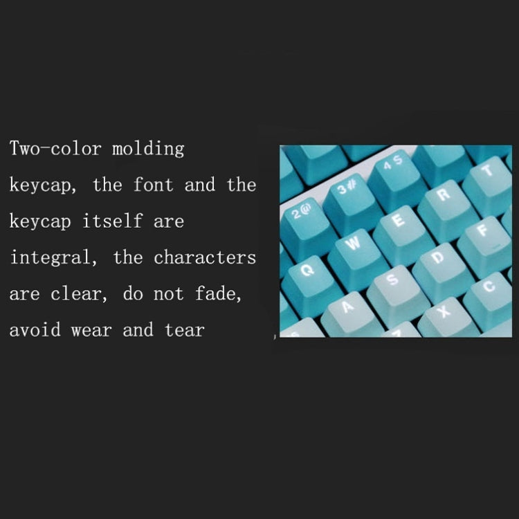 Rynx | 104 Keys Translucent Dip-dyed Keycaps (Rainbow Dip)