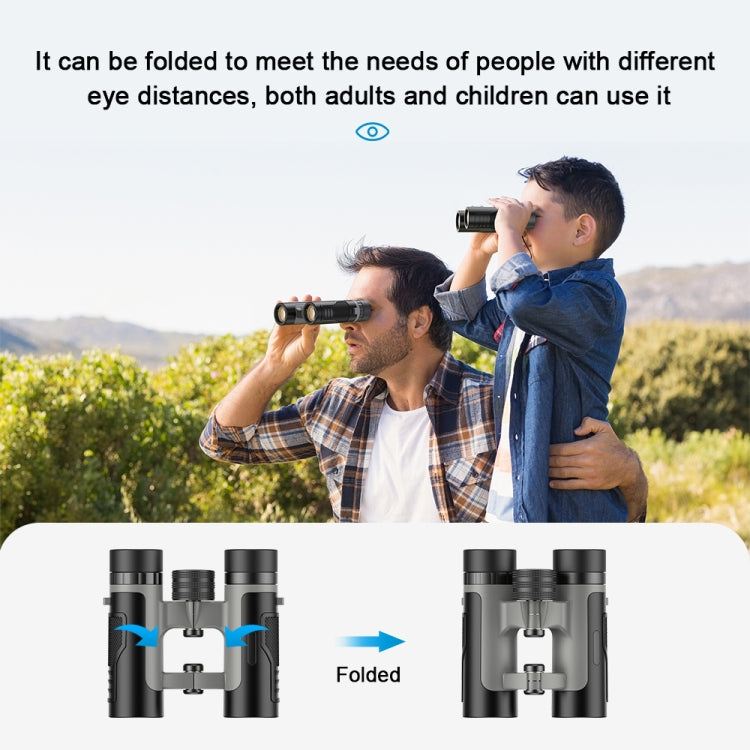 Rynx | APEXEL 10 x 25 Binoculars  BAK4 Prism Zoom Telescope for Bird-watching Hunting Hiking(Black)