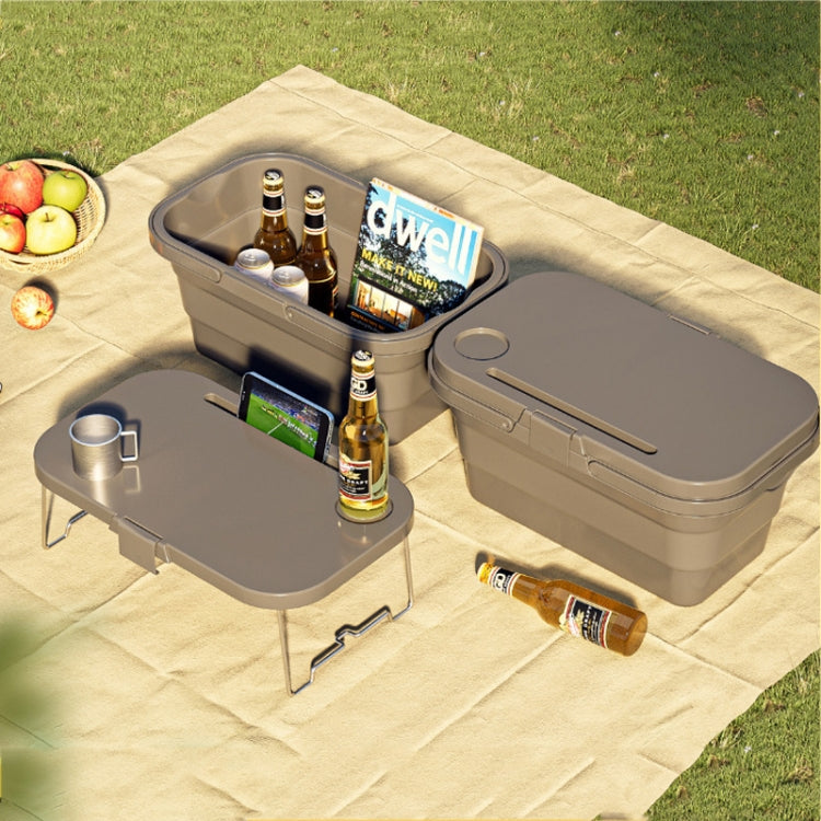 Rynx | Camping Water Carry Basket Picnic Basket Outdoor Folding Box Can Be Used As Table(Random Color)