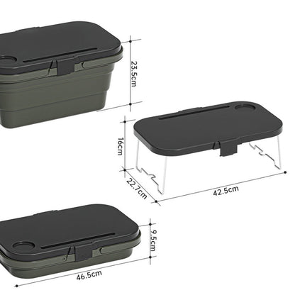 Rynx | Camping Water Carry Basket Picnic Basket Outdoor Folding Box Can Be Used As Table(Random Color)