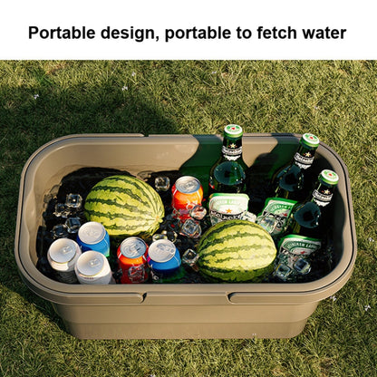 Rynx | Camping Water Carry Basket Picnic Basket Outdoor Folding Box Can Be Used As Table(Random Color)