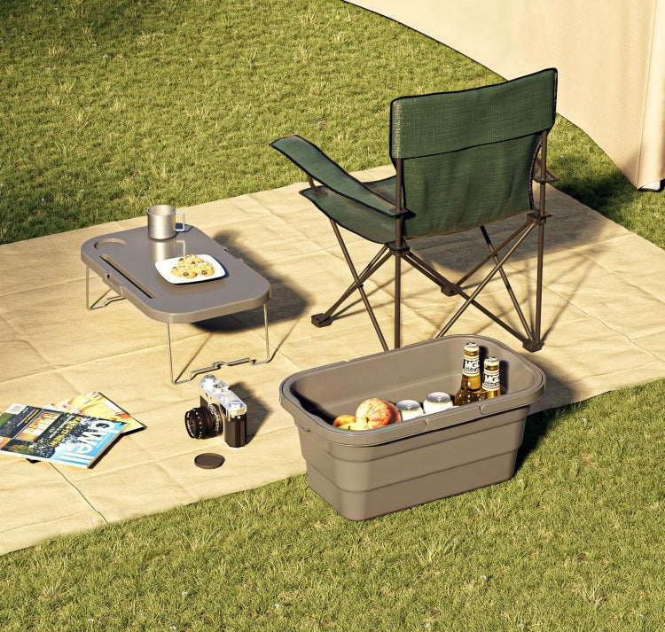 Rynx | Camping Water Carry Basket Picnic Basket Outdoor Folding Box Can Be Used As Table(Random Color)