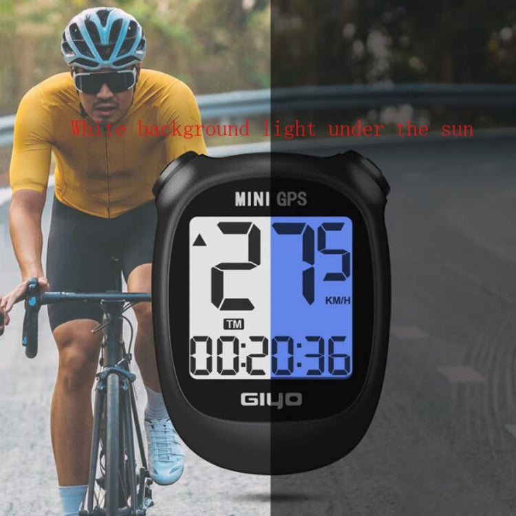 Rynx | GIYO M3 LCD Display Bike GPS Cycling Computer Wireless Road Bicycle Stopwatch Velocimeter(White)