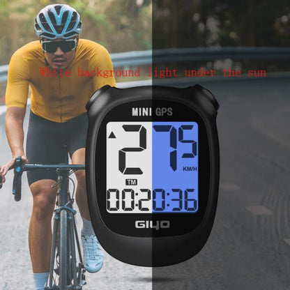 Rynx | GIYO M3 LCD Display Bike GPS Cycling Computer Wireless Road Bicycle Stopwatch Velocimeter(White)