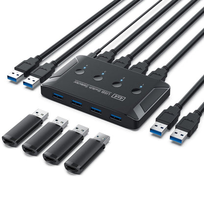 Rynx | T29 USB3.0 Automatic 4 In 4 Out Switcher HUB Printer Sharing