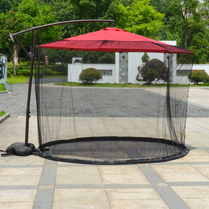 Rynx | HY-0205 300 x 230 cm Outdoor Parasol Anti-mosquito Net Cover, Dimensions: Banana Umbrellas(Black)