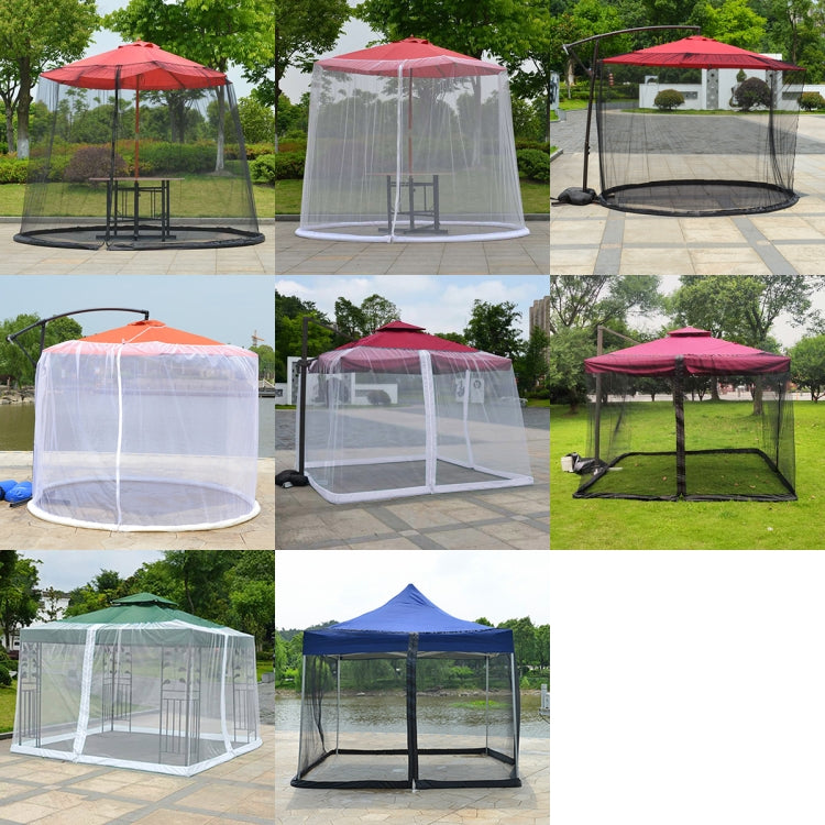 Rynx | HY-0205 300 x 230 cm Outdoor Parasol Anti-mosquito Net Cover, Dimensions: Banana Umbrellas(Black)