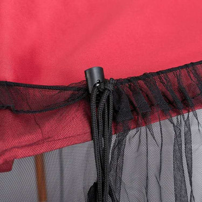 Rynx | HY-0205 300 x 230 cm Outdoor Parasol Anti-mosquito Net Cover, Dimensions: Banana Umbrellas(Black)